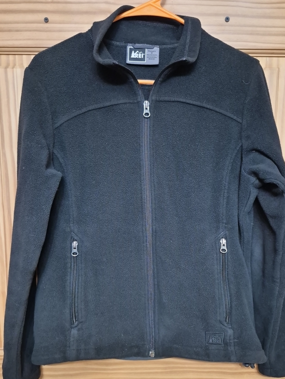 REI Co-op Polartec Full-Zip Fleece Jacket Solid Black Women's M